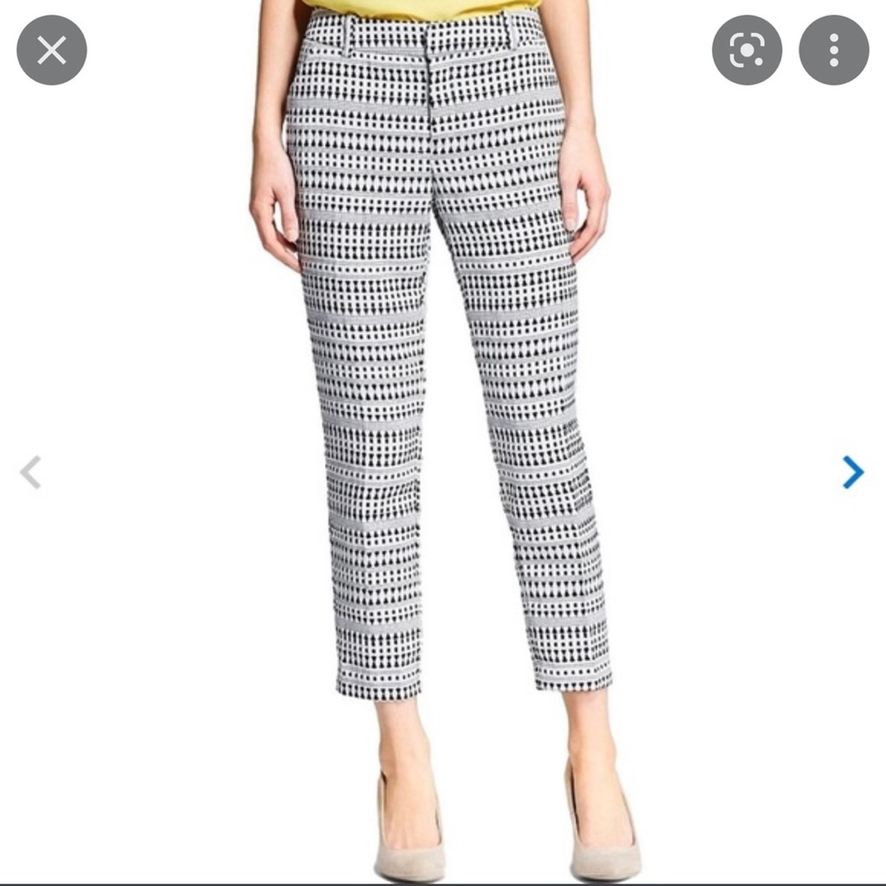 Merona Black and White Work Pants